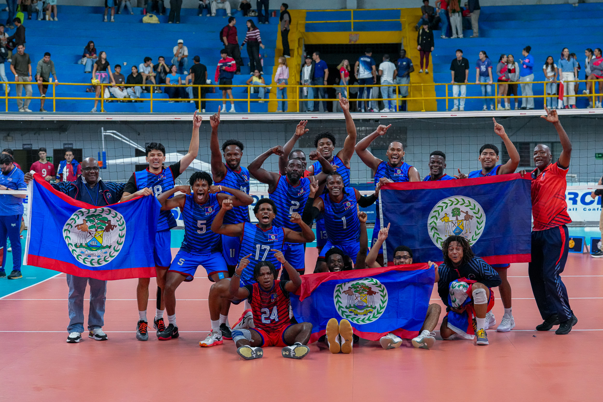 Belize Wins First Ever Gold in Men's Volleyball