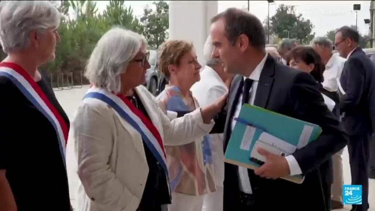 French Prime Minister visiting wildfire-damaged community in southern France to announce relief funding