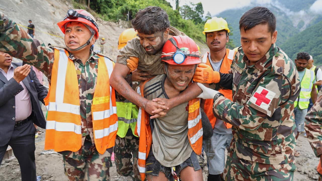 Two Workers Rescued Alive After 9 Days in Flooded Tunnel