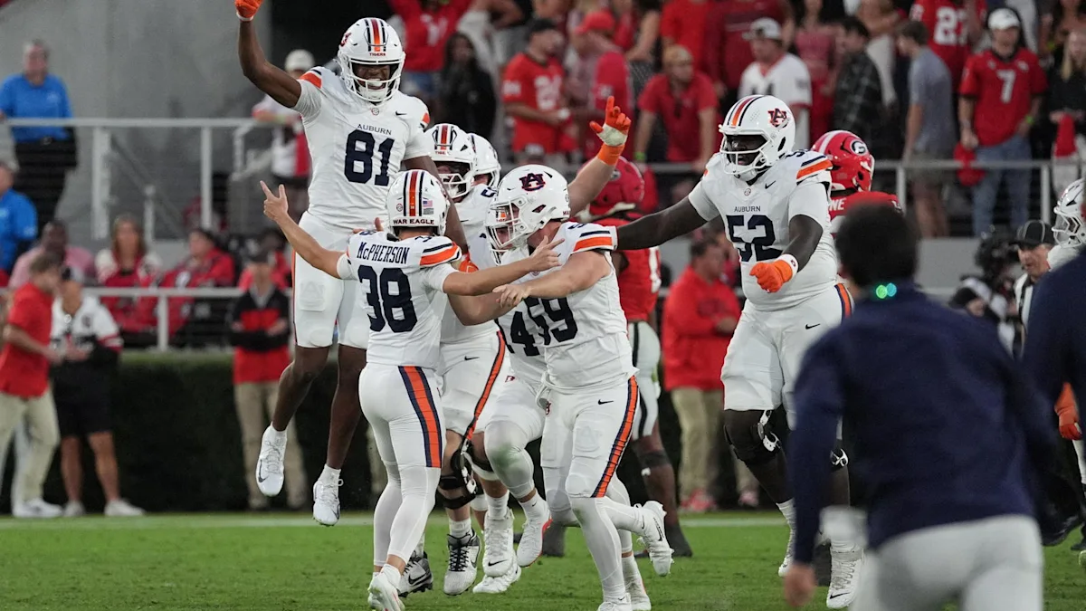 Auburn Stuns No. 1 Georgia in Historic Road Victory