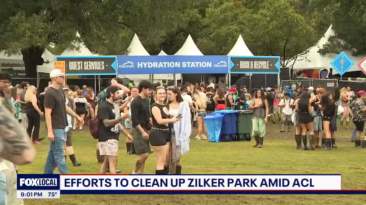Austin Volunteers Clean Zilker Park During ACL Festival - Image 2
