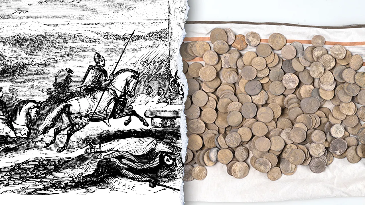 Ancient Roman silver coins and precious metal artifacts recovered from German archaeological site