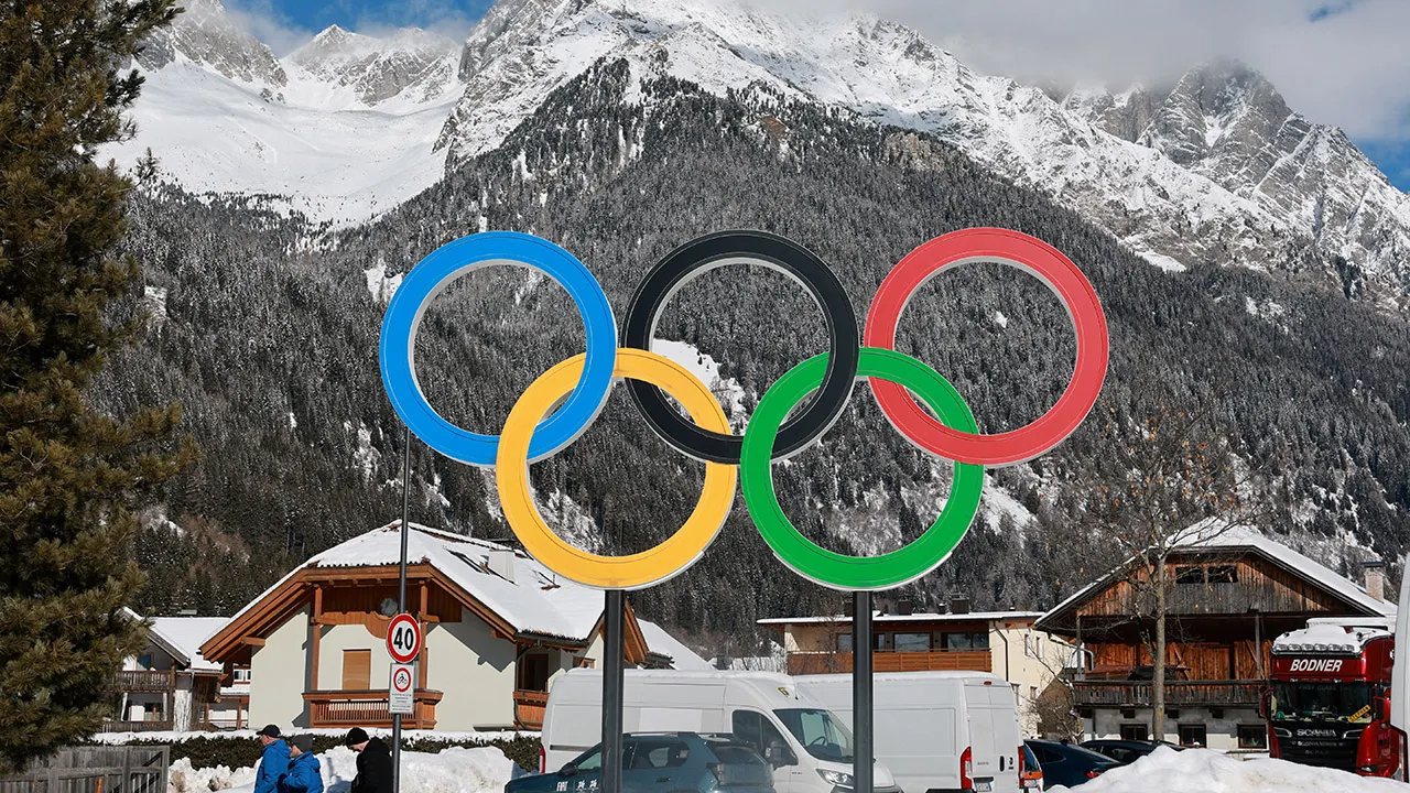 American skiers Elizabeth Lemley and Jaelin Kauf celebrating gold and silver medals at 2026 Winter Olympics
