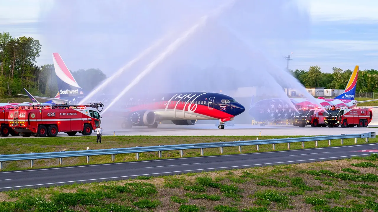 Southwest Unveils Patriotic Plane for America's 250th