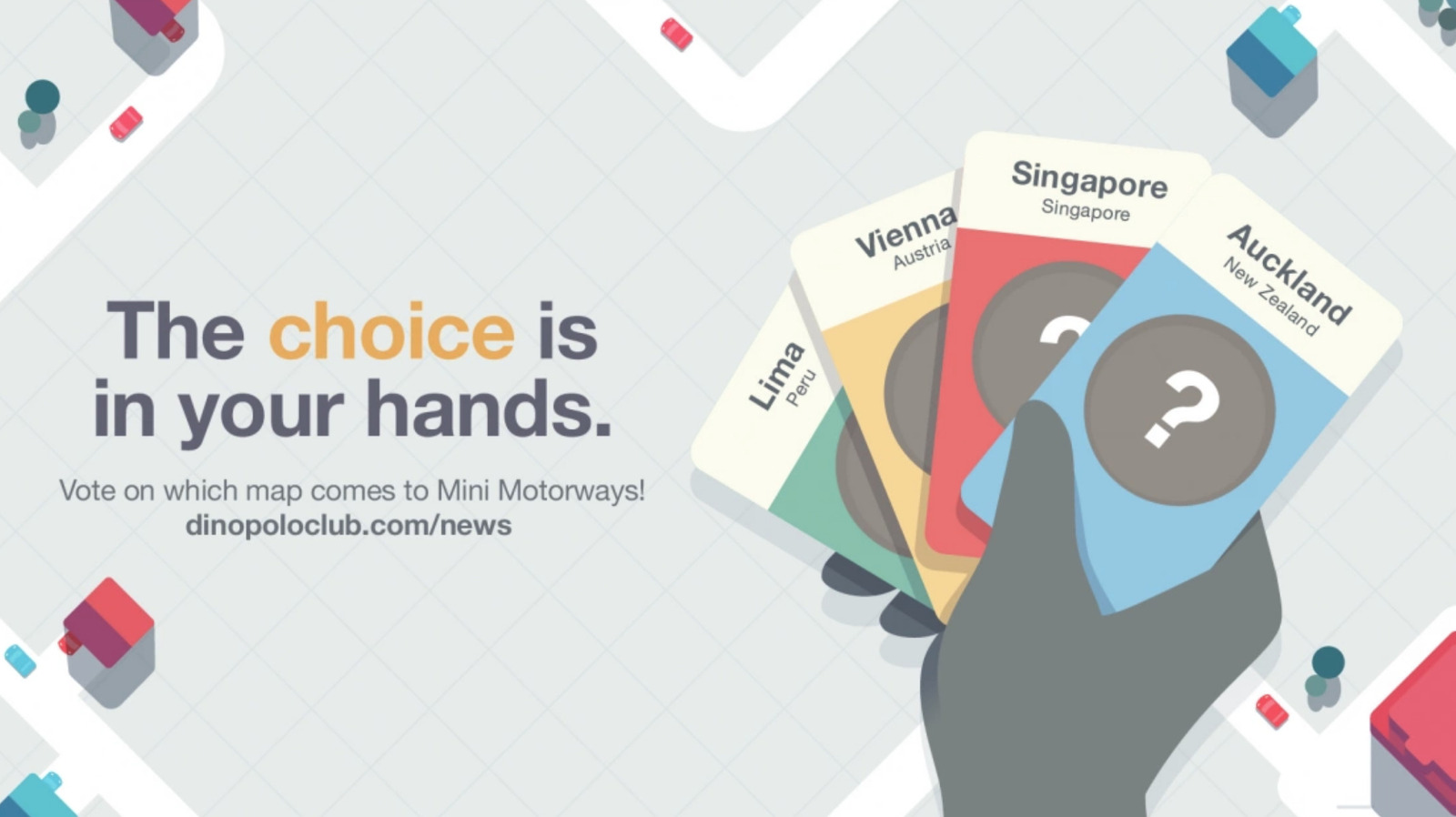 Mini Motorways Players Vote on Next City Map
