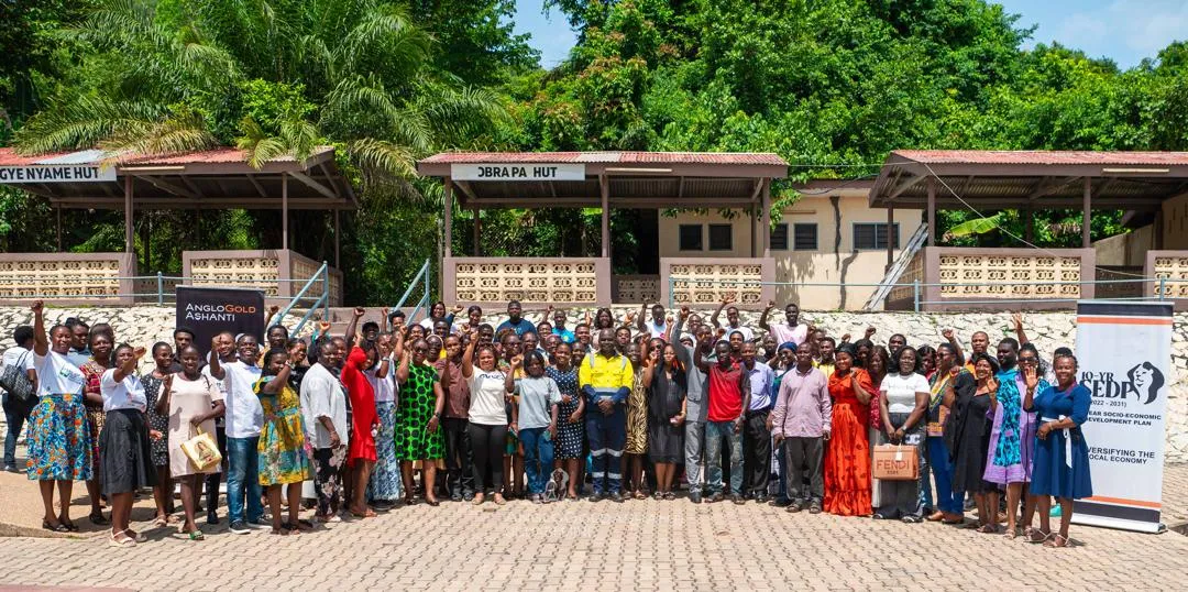 Small business owners in Ghana learning digital marketing skills during training workshop