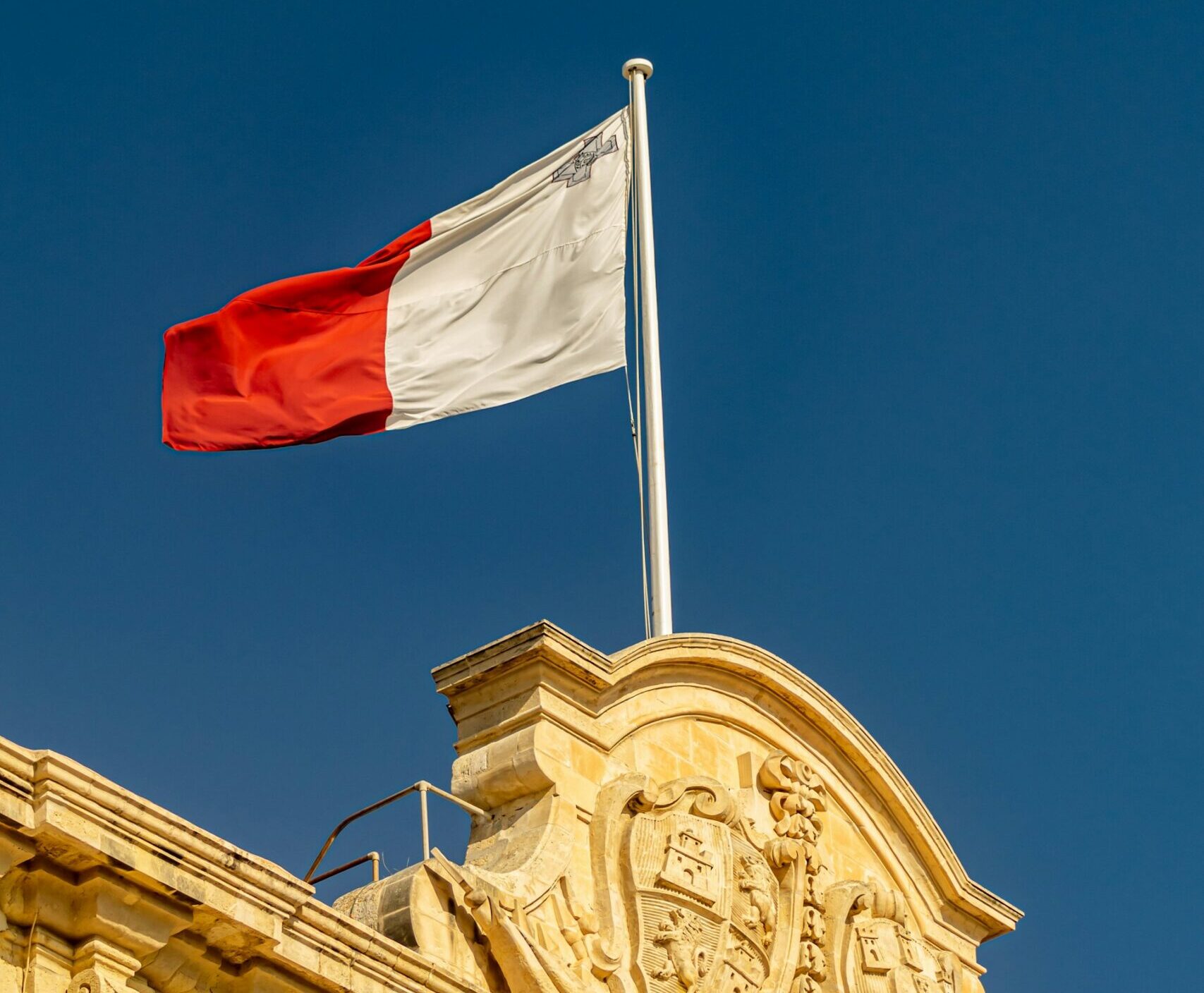 Solar panels installed on rooftops across Malta's sun-drenched Mediterranean island landscape
