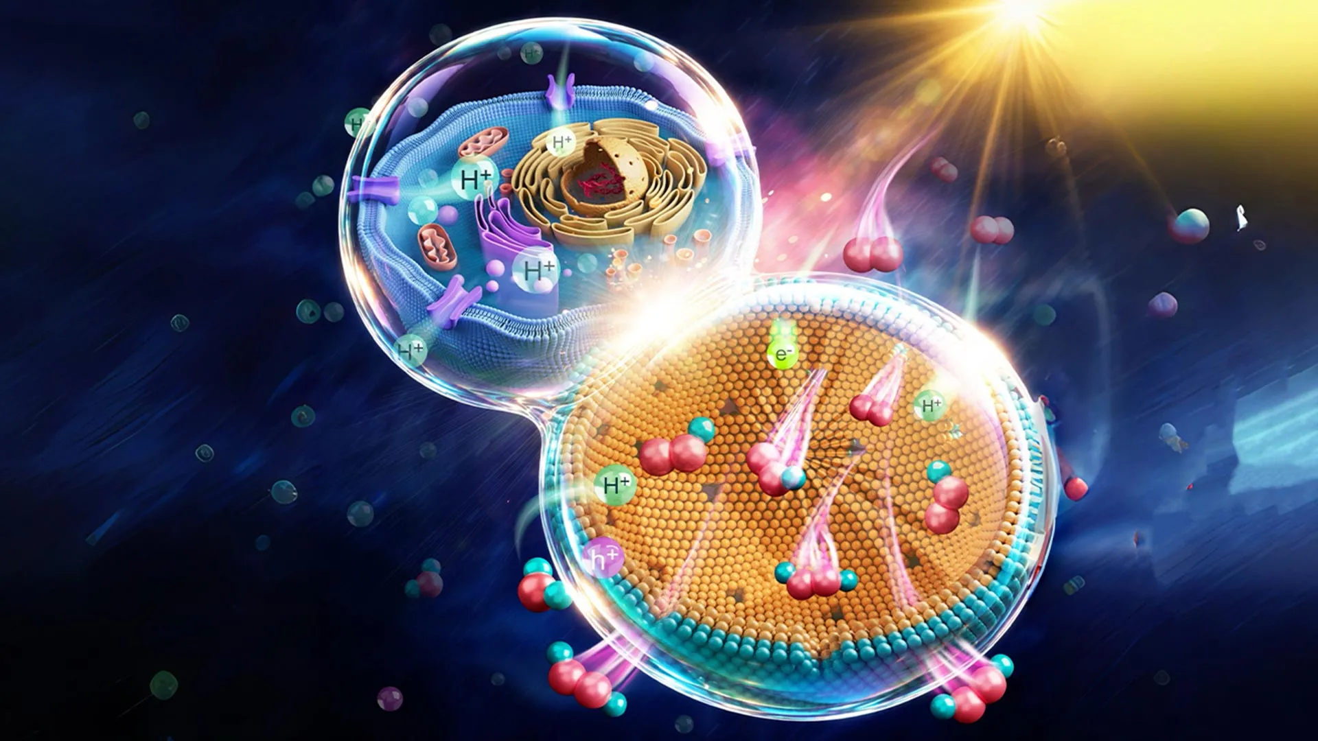 Scientists Turn Sunlight Into Hydrogen Peroxide Using Cells