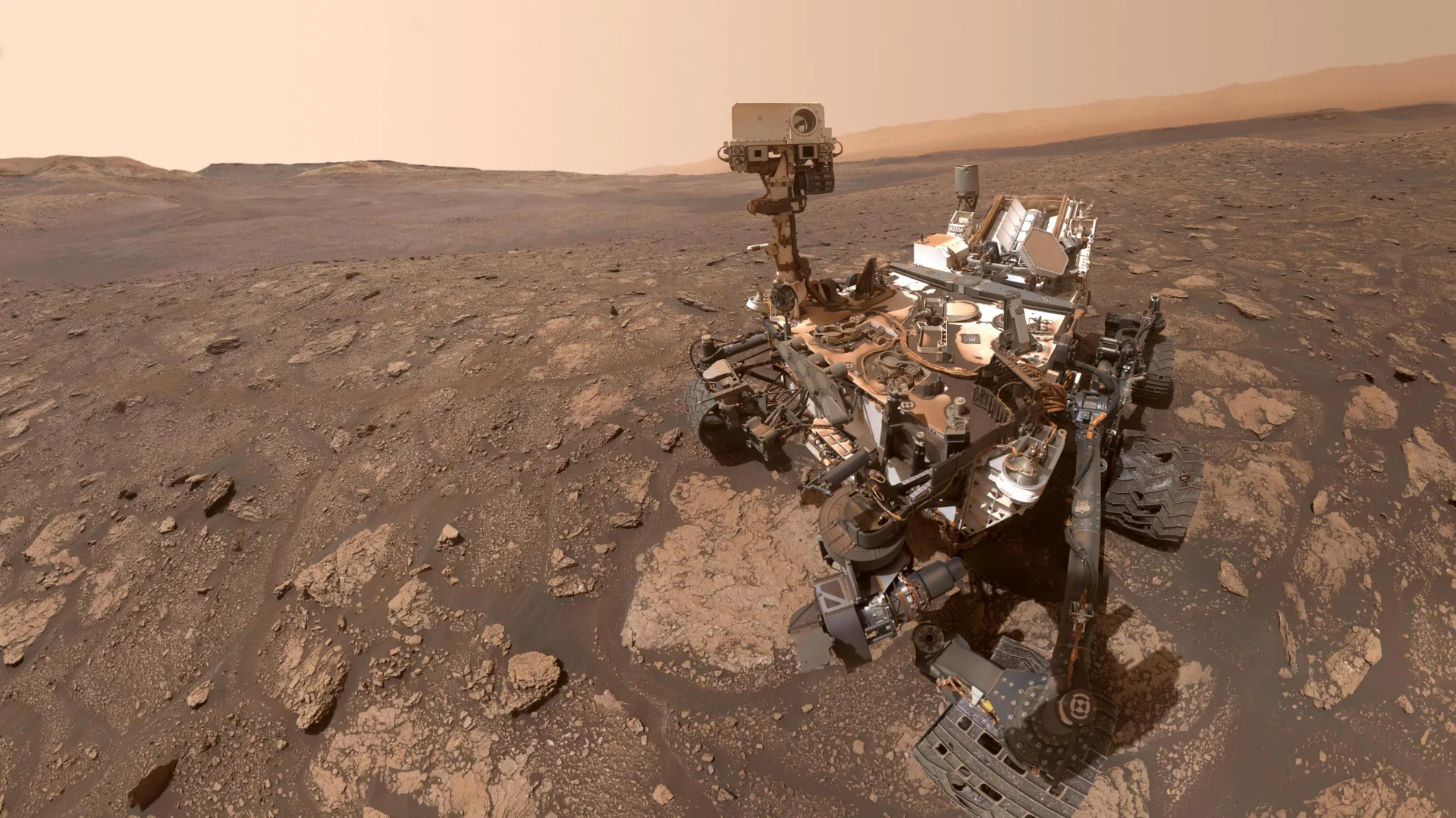 NASA's Curiosity Mars rover selfie at Mary Anning site where organic molecules were discovered