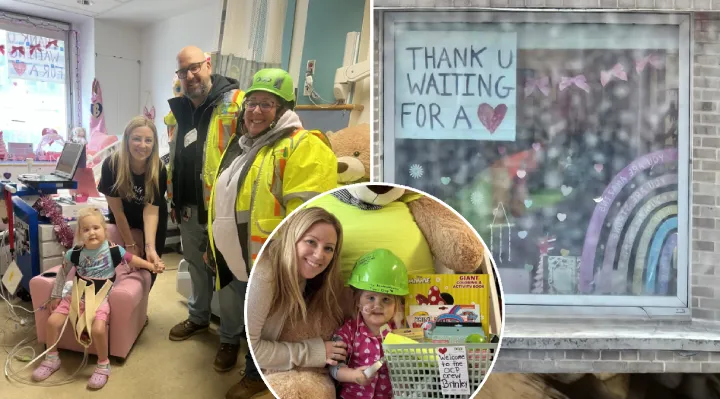 Cleveland Construction Crew Waves to 4-Year-Old Heart Patient Daily