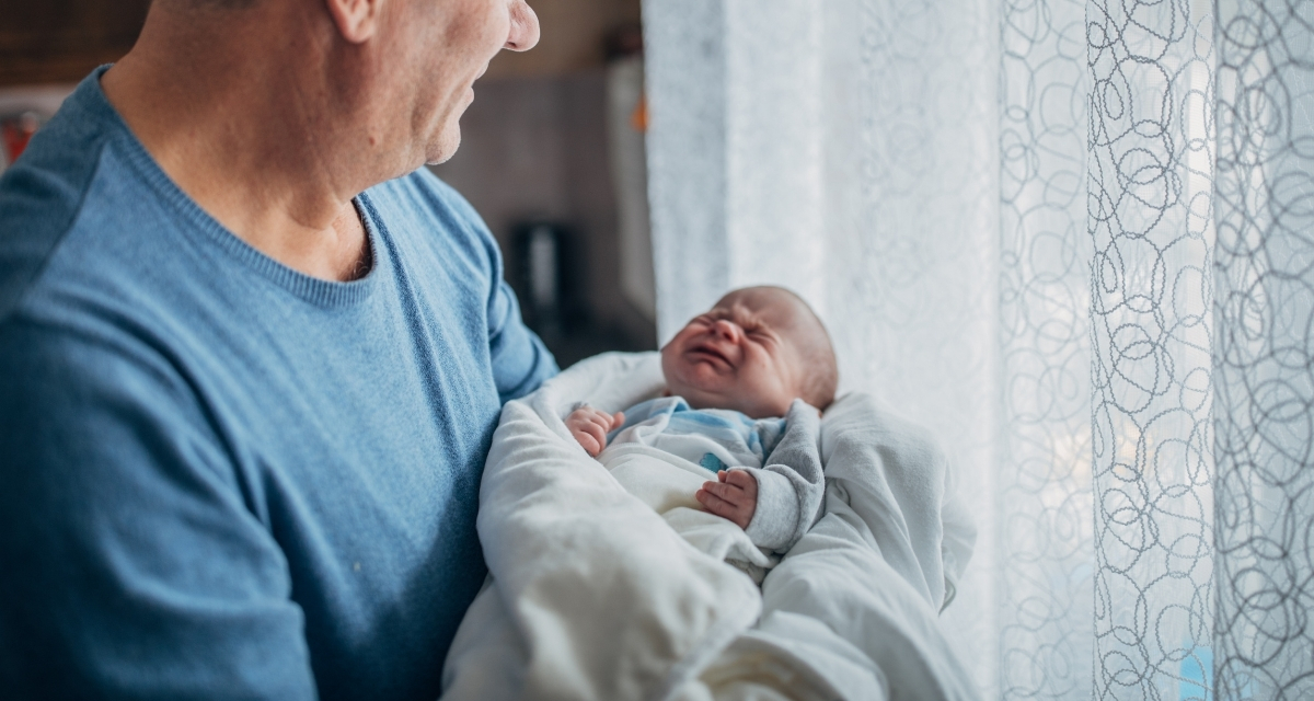 73-Year-Old Baby Cuddler Whispers 6 Words to Every Newborn