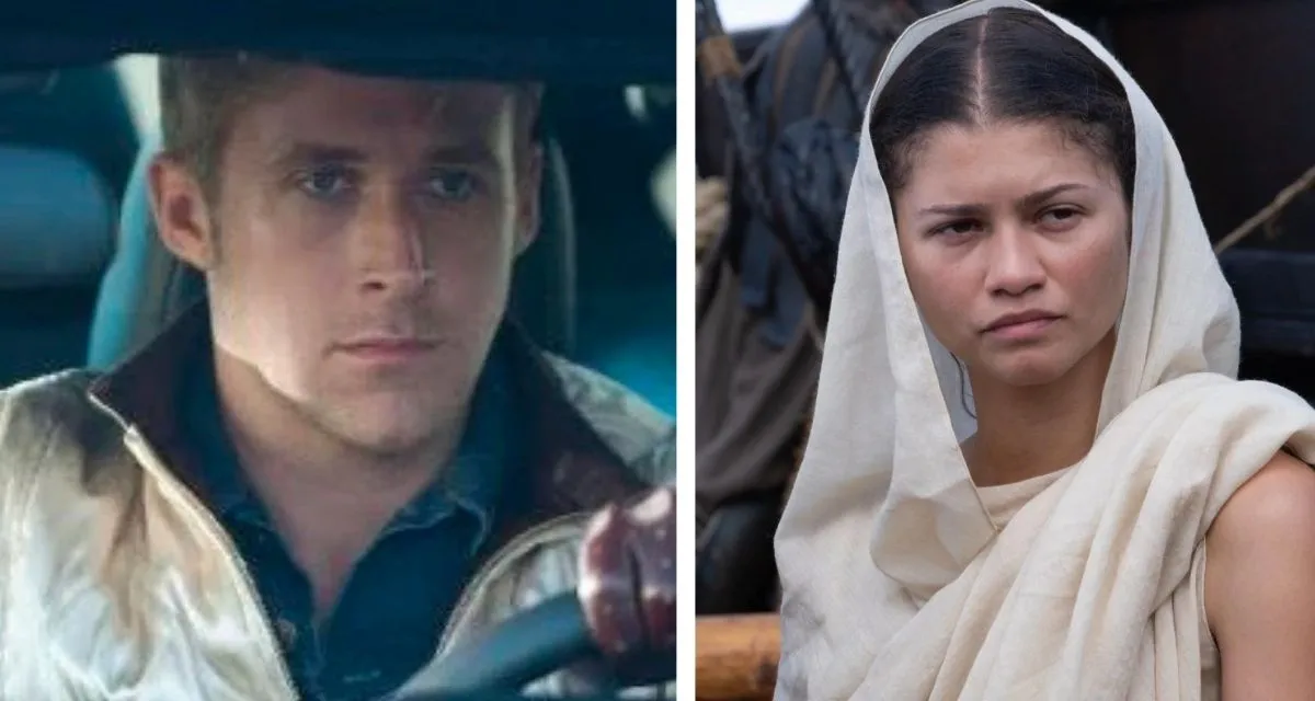 Split screen showing actor's neutral face paired with different images demonstrating Kuleshov Effect